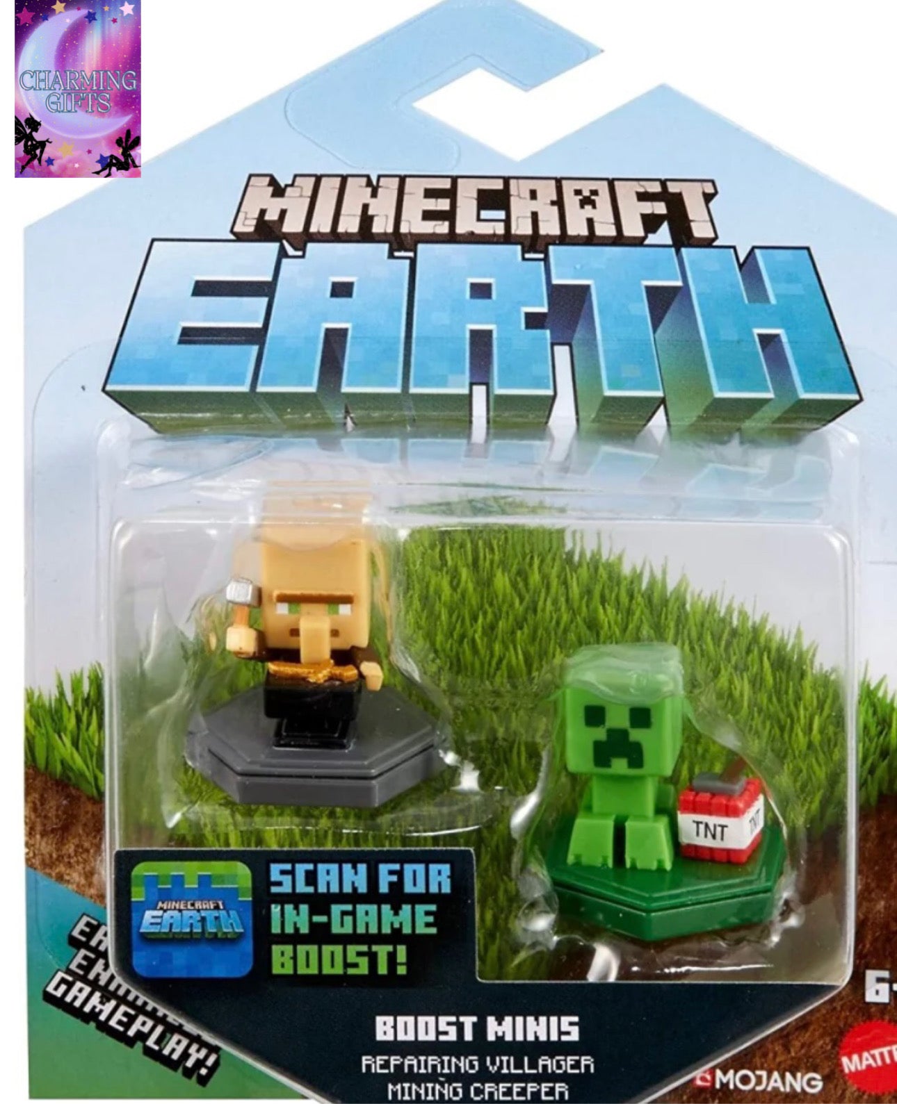 Minecraft Earth GMD15 Repairing Villager & Mining Creeper 2 Pack (GKT41