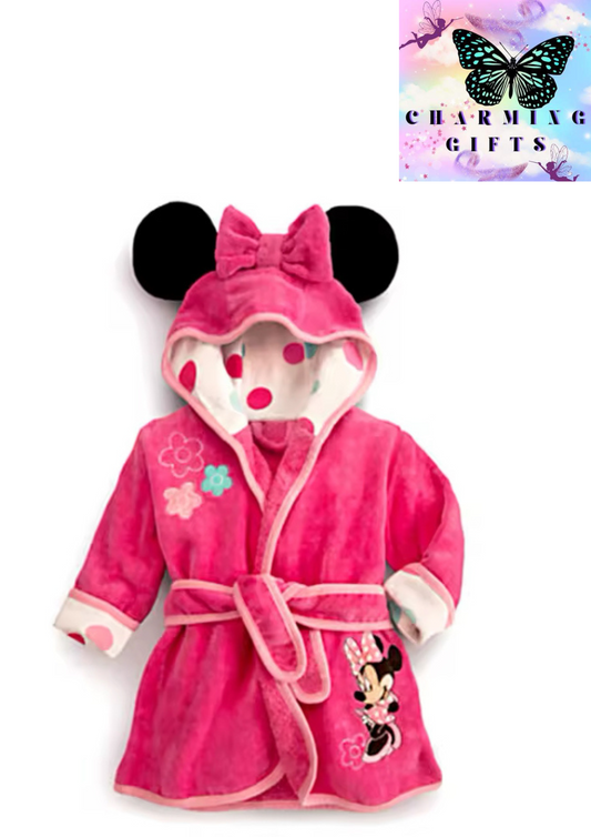 New Autumn and Winter Children Pijama Minnie Infantil Kids Warm Pajama Girl flannel Pyjamas Baby Girls Animal Sleepwear Robe