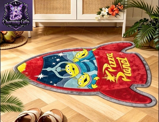 Disney Toy Story Alien Rocket-Shaped Runner Rug – Pizza Planet Design