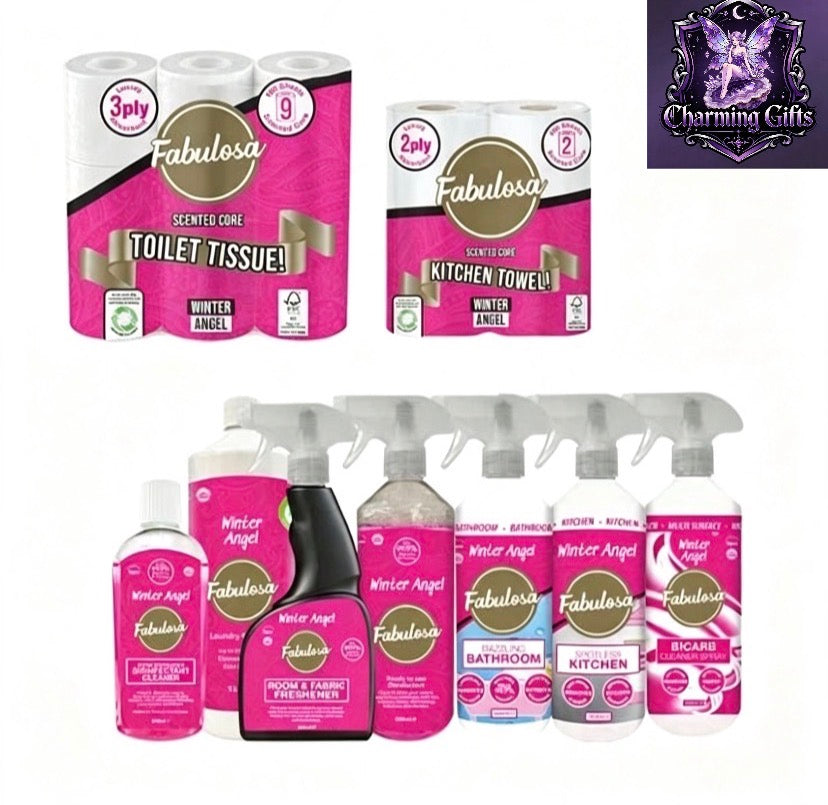 Fabulosa Ultimate Winter Angel Fragranced General Household Cleaning Scented Mega Bundle