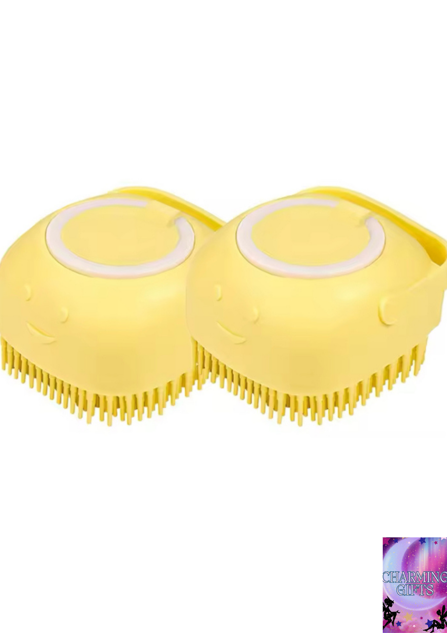 Pet Dog Cat Massage Bath Brush Scrubber Shampoo Silicone Dispenser Showe