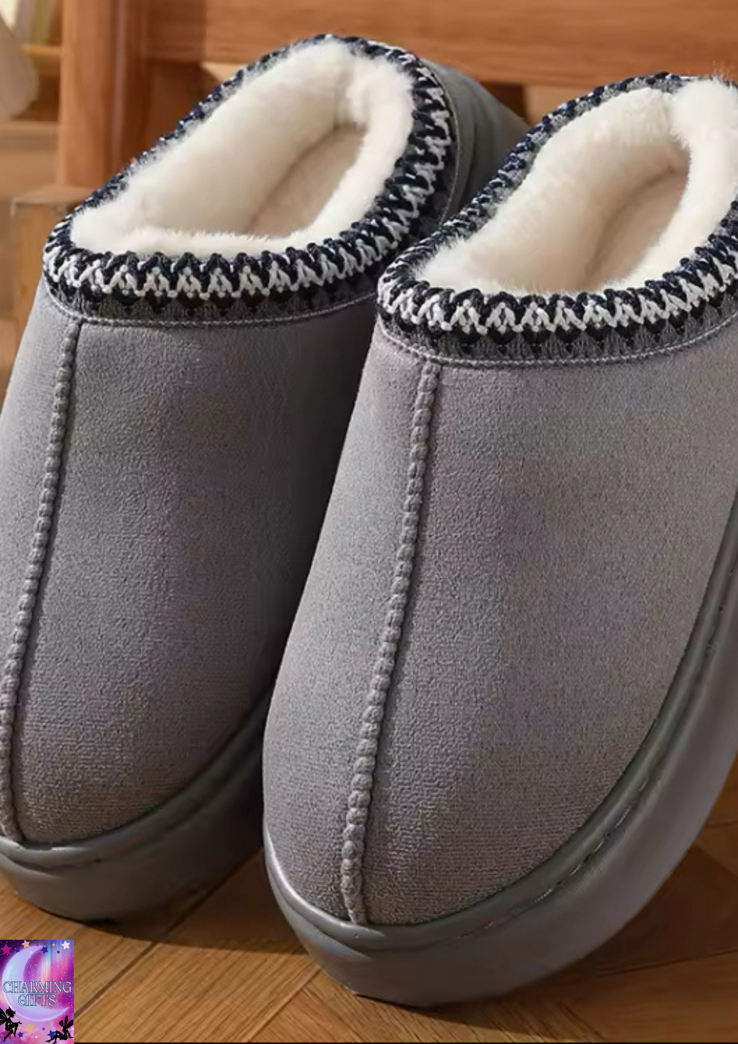 New Fashion Fluffy Platform Slippers for Women 2024 Winter Plush Warm Cotton Shoes Woman Comfort Non Slip Unisex Home Slippers