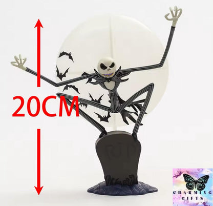 Luminous Jack Skellington Nightmare before Christmas PVC Figure Collection Model Toy Xmas Gift