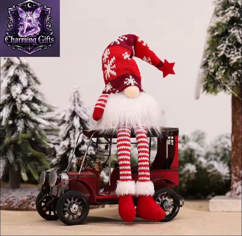 🎄 LED Light-Up Faceless Elf Gnome — Christmas Home Decor