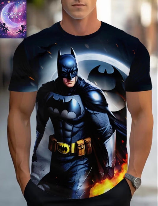 Men’s Batman T shirt summer breathable fabric