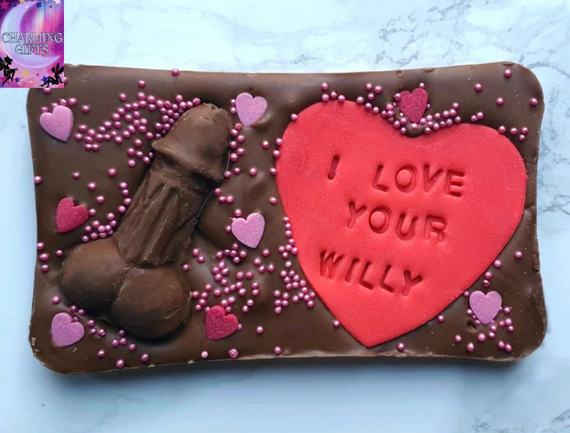 I love Your Willy Chocolate bar.