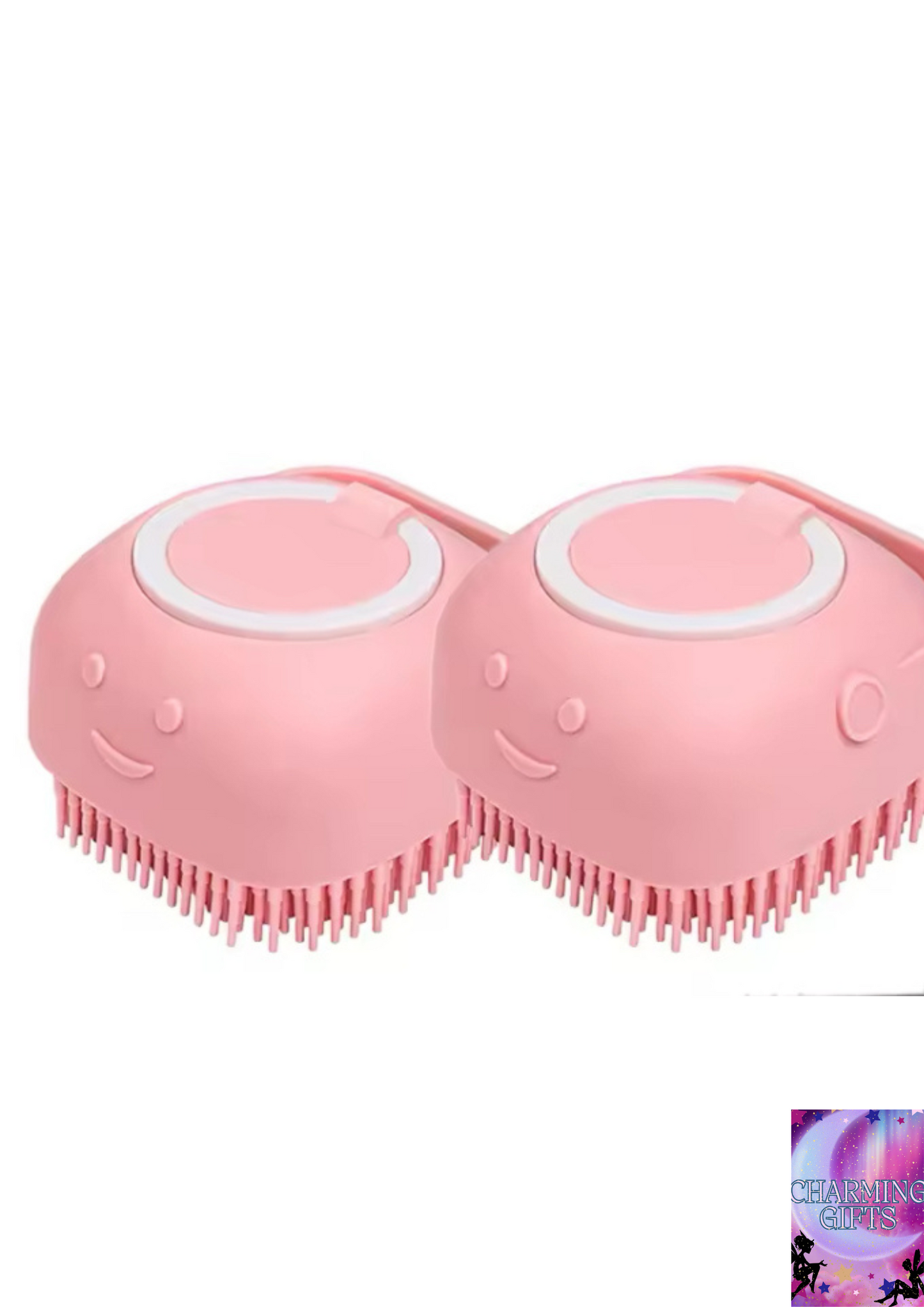 Pet Dog Cat Massage Bath Brush Scrubber Shampoo Silicone Dispenser Showe