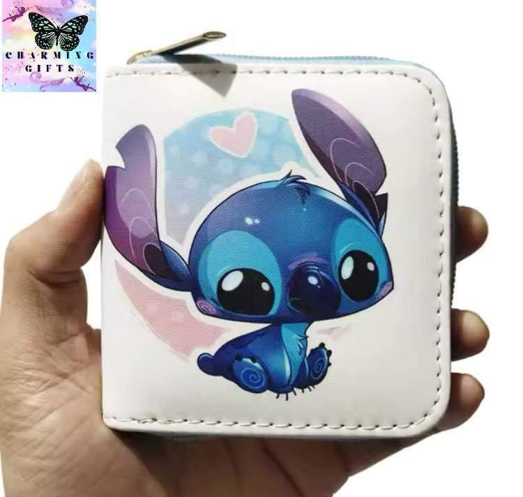 Disney stitch Wallet Cartoon Lilo and Stitch Figure printed Short Coin Purse Luxury Multi-layer Card Holder Wallet