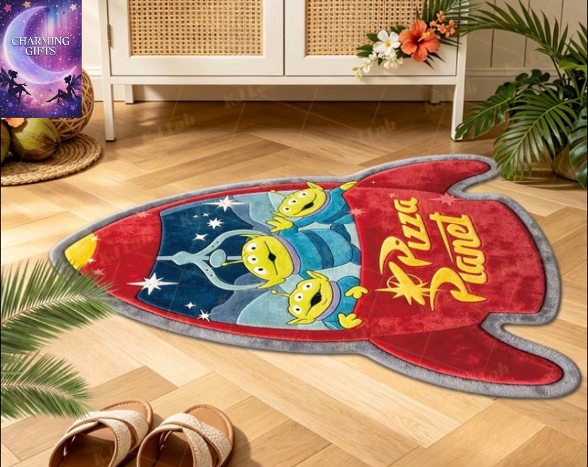 Disney Toy Story Alien Rocket-Shaped Runner Rug – Pizza Planet Design