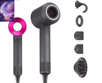(ROSE) 5in1 Hair Dryer Professional Salon Leafless Blower