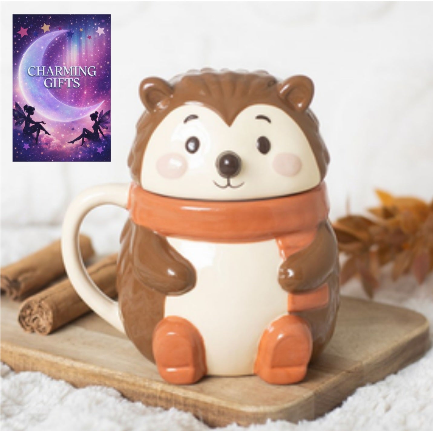 Hazel Hedgehog Lidded Mug