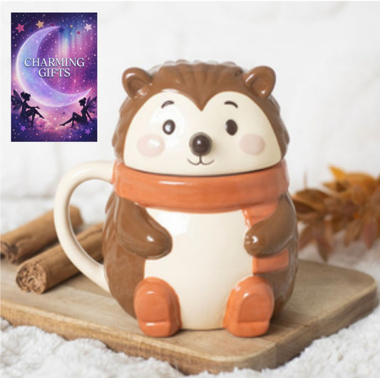 Hazel Hedgehog Lidded Mug