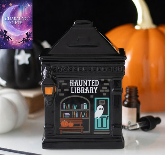 Haunted Library Oil Burner