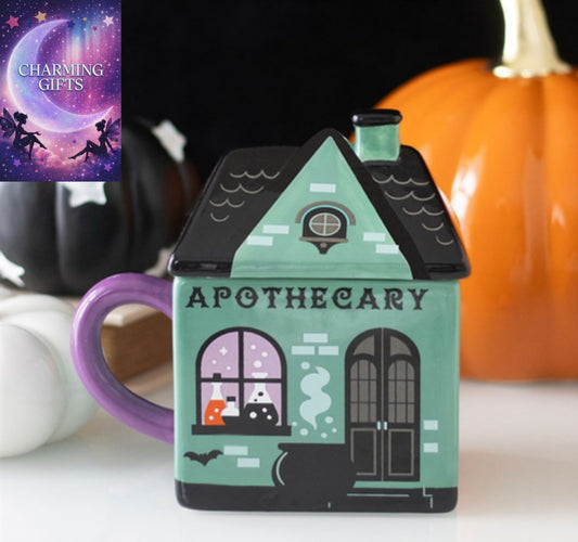 Apothecary Shop Lidded Mug