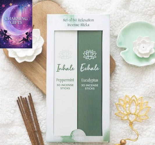 Set of 2 Inhale Exhale Incense Stick Packs