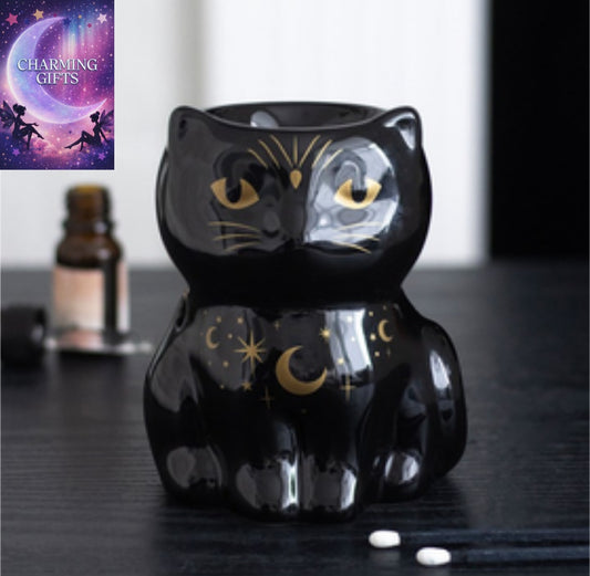 Black Cat Magick Oil Burner