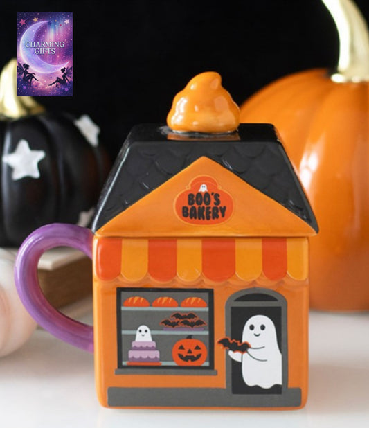 Boo's Bakery Lidded Mug