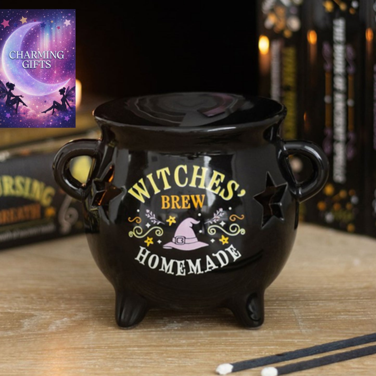 Witches Brew Cauldron Oil Burner and Wax Warmer