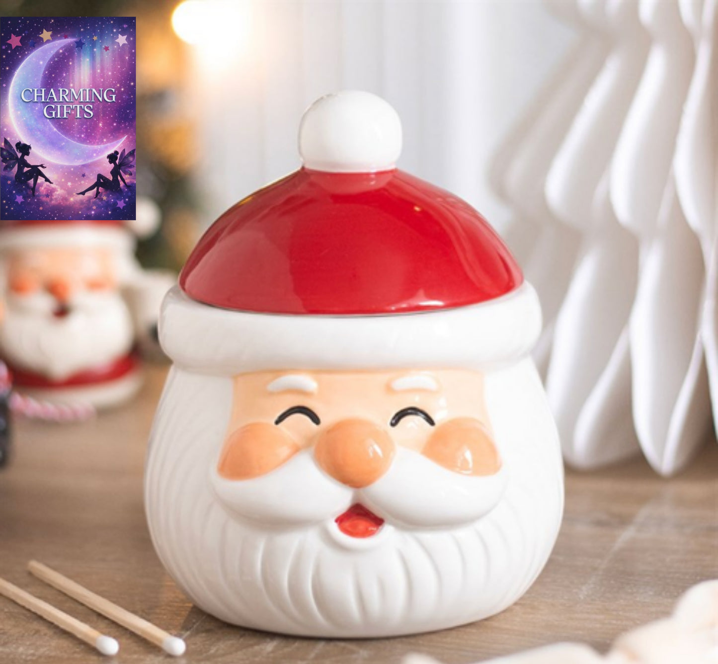 Jolly Santa Christmas Oil Burner and Wax Warmer