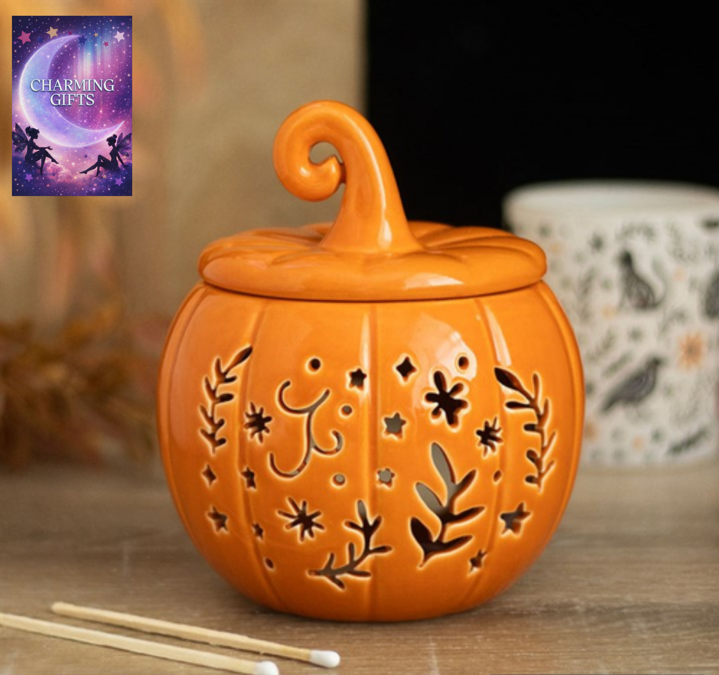 Orange Folk Pumpkin Oil Burner and Wax Warmer