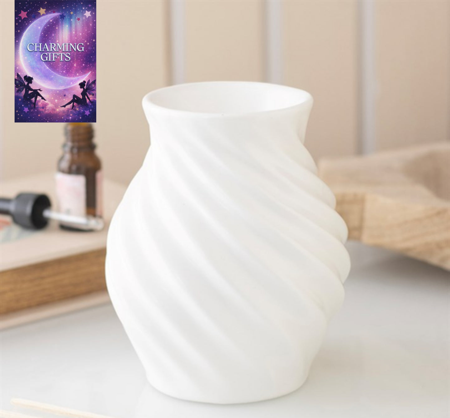 Spiral Swirl Oil Burner and Wax Warmer