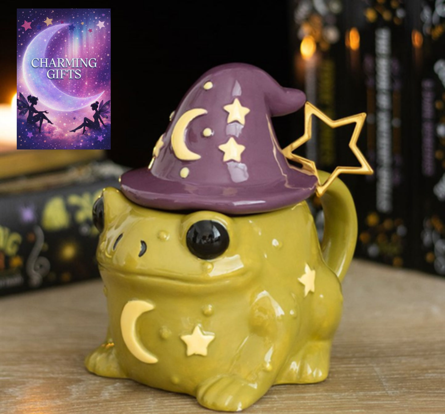 Magic Toad Shaped Mug with Spoon