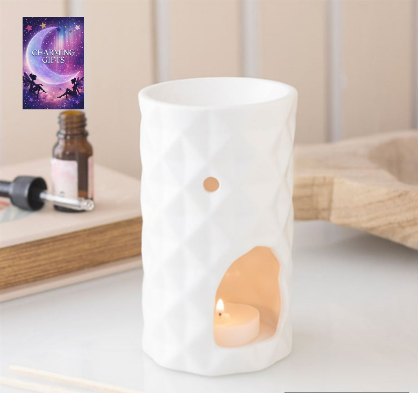 Geometric Faceted Oil Burner