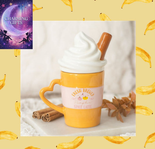 Fresh Brewed Pumpkin Spice Latte Lidded Mug