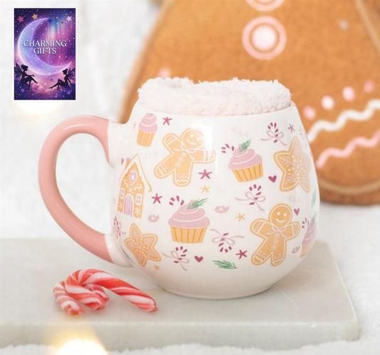 Sugarplum Bakery Print Mug and Socks Set
