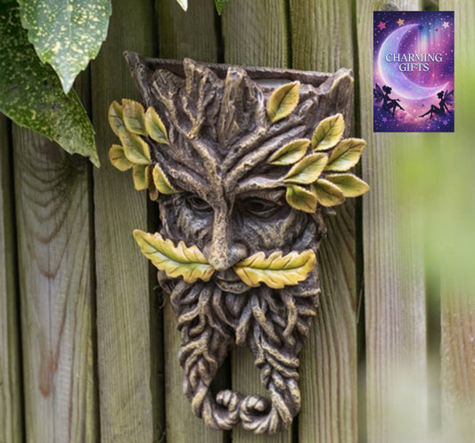 Green Man Twisted Beard Wall Plaque