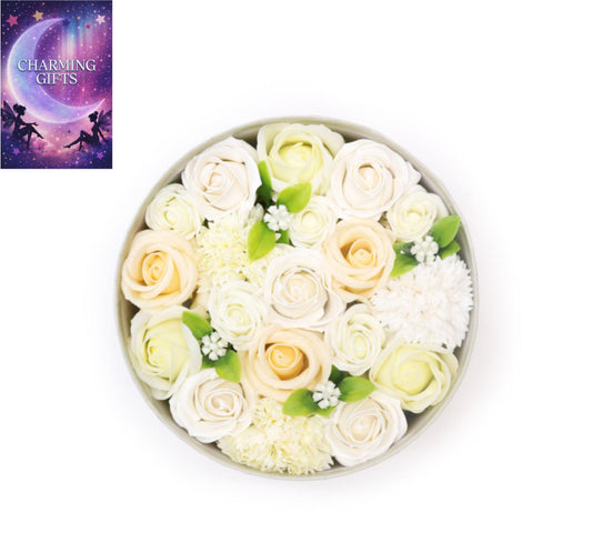 Round Box - Wedding Blessings - White & Ivory