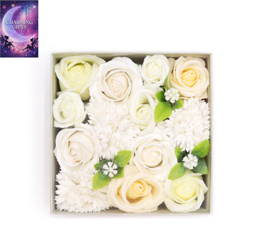 Square Box - Wedding Blessings - White & Ivory
