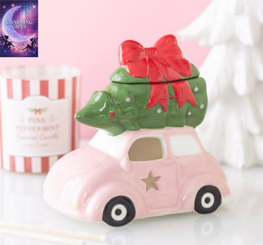 Pink Car with Christmas Tree Oil Burner