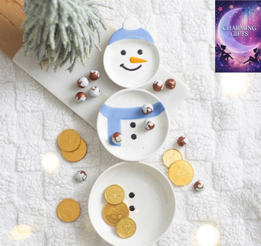 Set of 3 Winter Snowmen Stacking Bowls