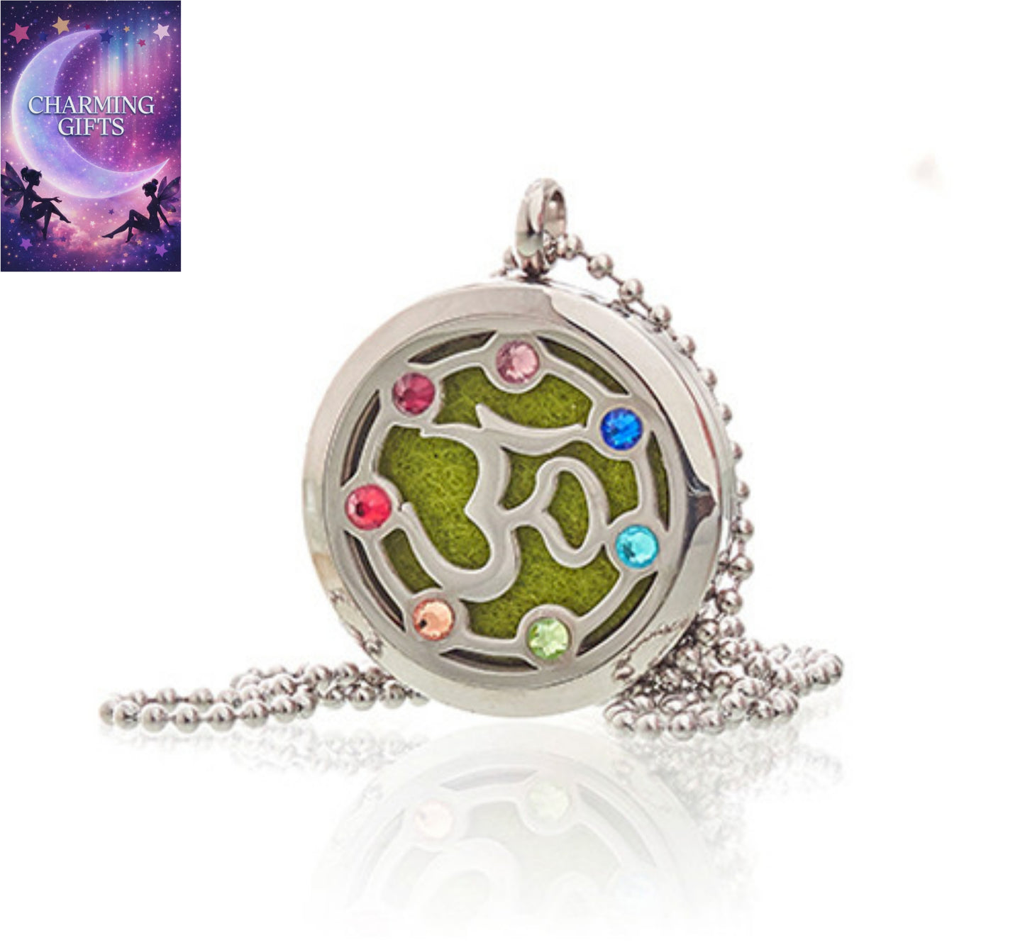Aromatherapy Jewellery Necklace - OM Chakra - 30mm