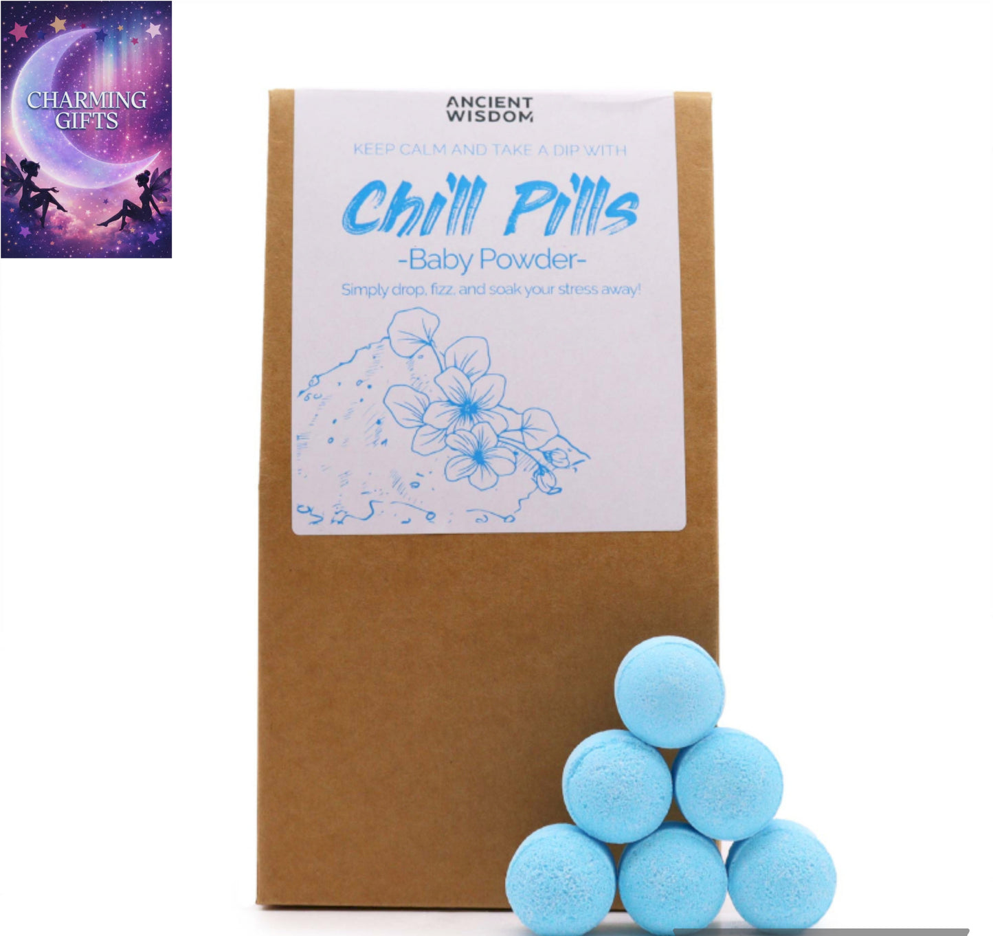 Chill Pills Gift Pack 350g - Baby Powder