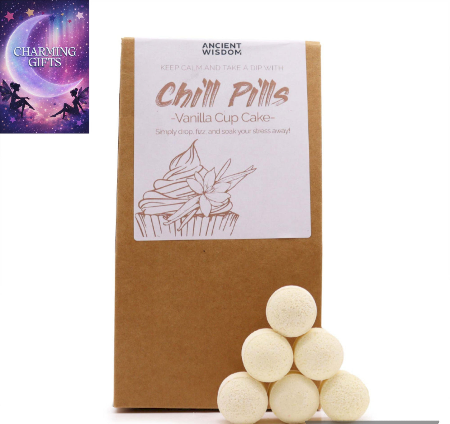 Chill Pills Gift Pack 350g - Vanilla Cup Cake