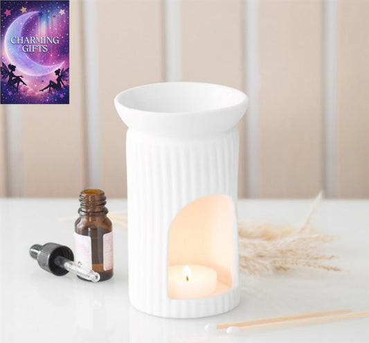 Ribbed Column Oil Burner