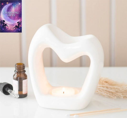 Sculptural Heart Oil Burner