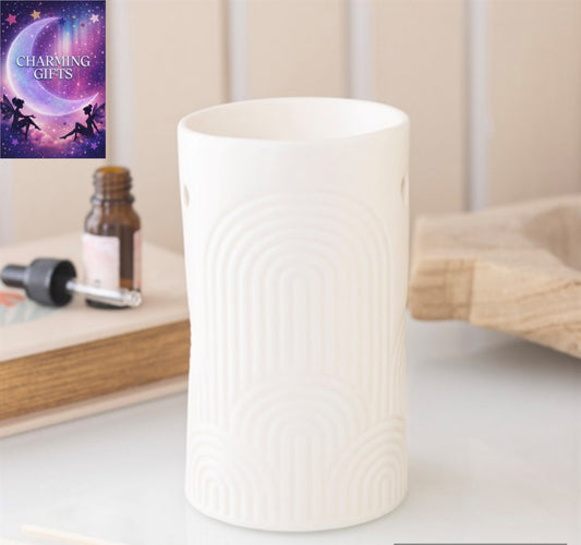 Embossed Arch Oil Burner and Wax Warmer