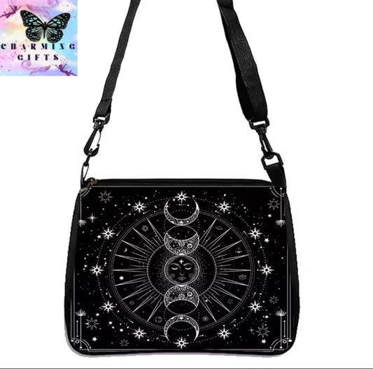 Fantasy Magic Tree Double-sided Printed Shoulder Bag, Daily Travel Shopping Bag Casual Crossbody Bag in two sizes.