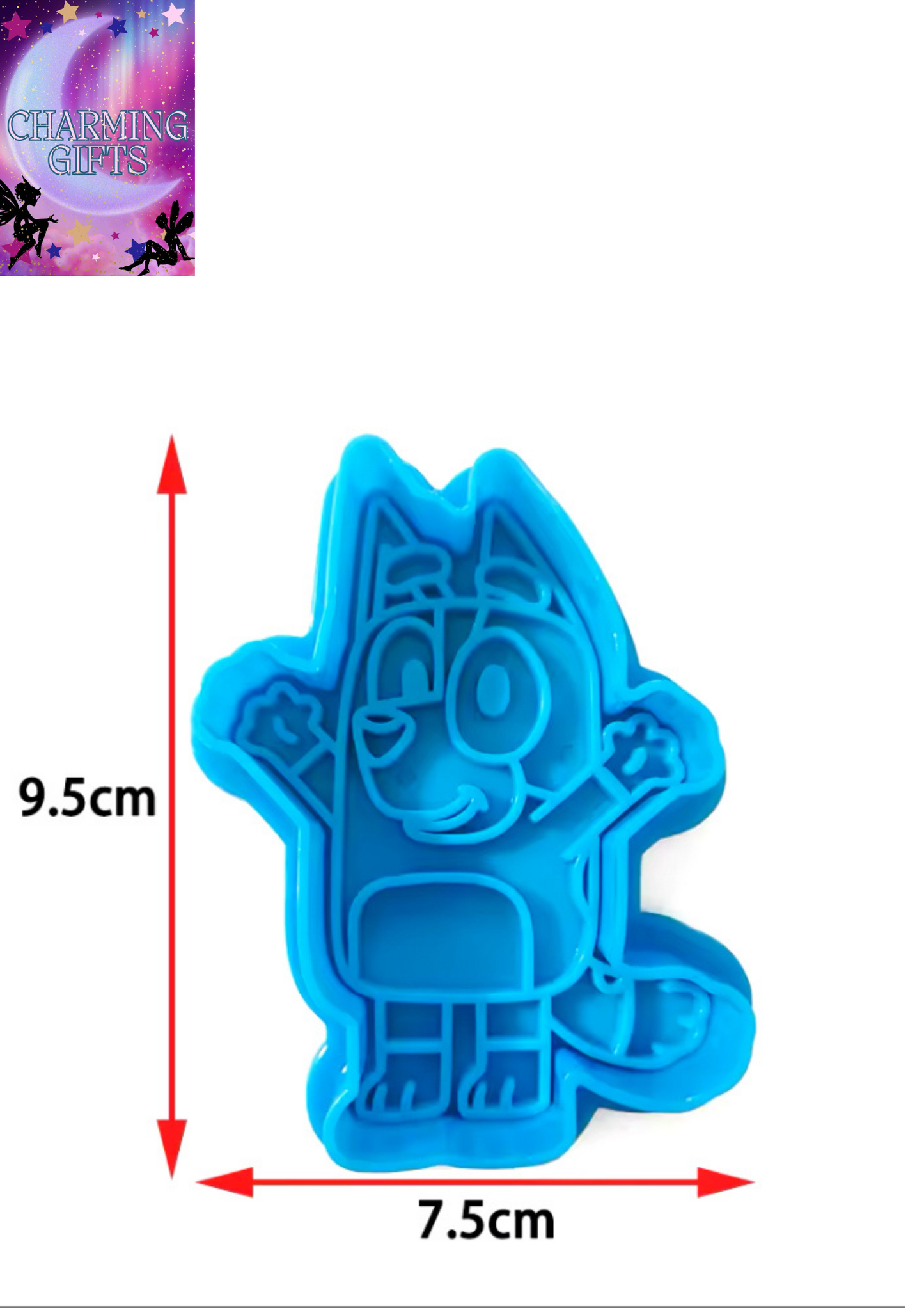 Bluey Bingo Cartoon Cute Little Creative Cake Mold BlueyHigh-Quality Plastic Biscuit Cookie Mold Shaping Gift Kid Birthday Gifts