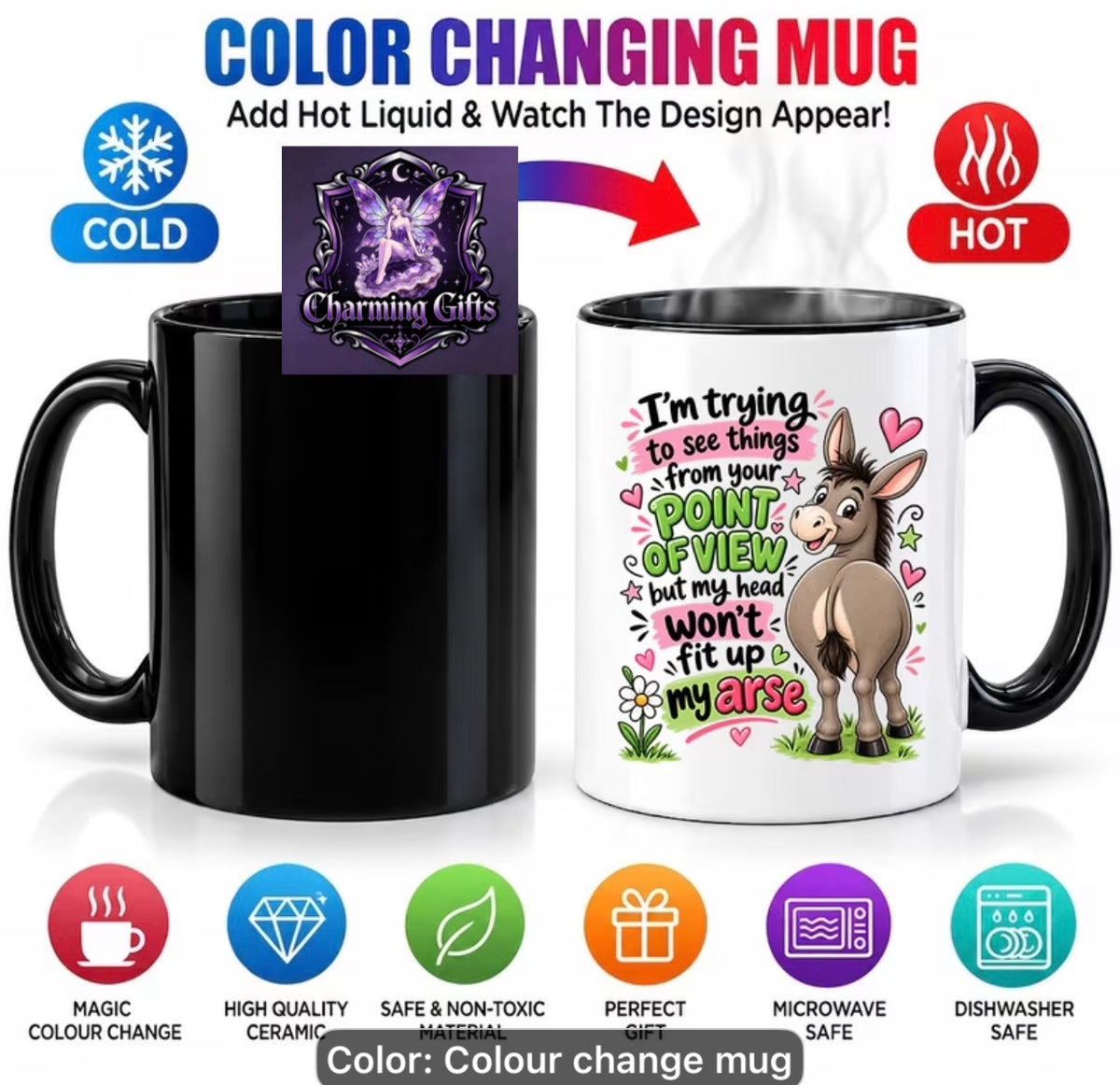 Funny donkey mug