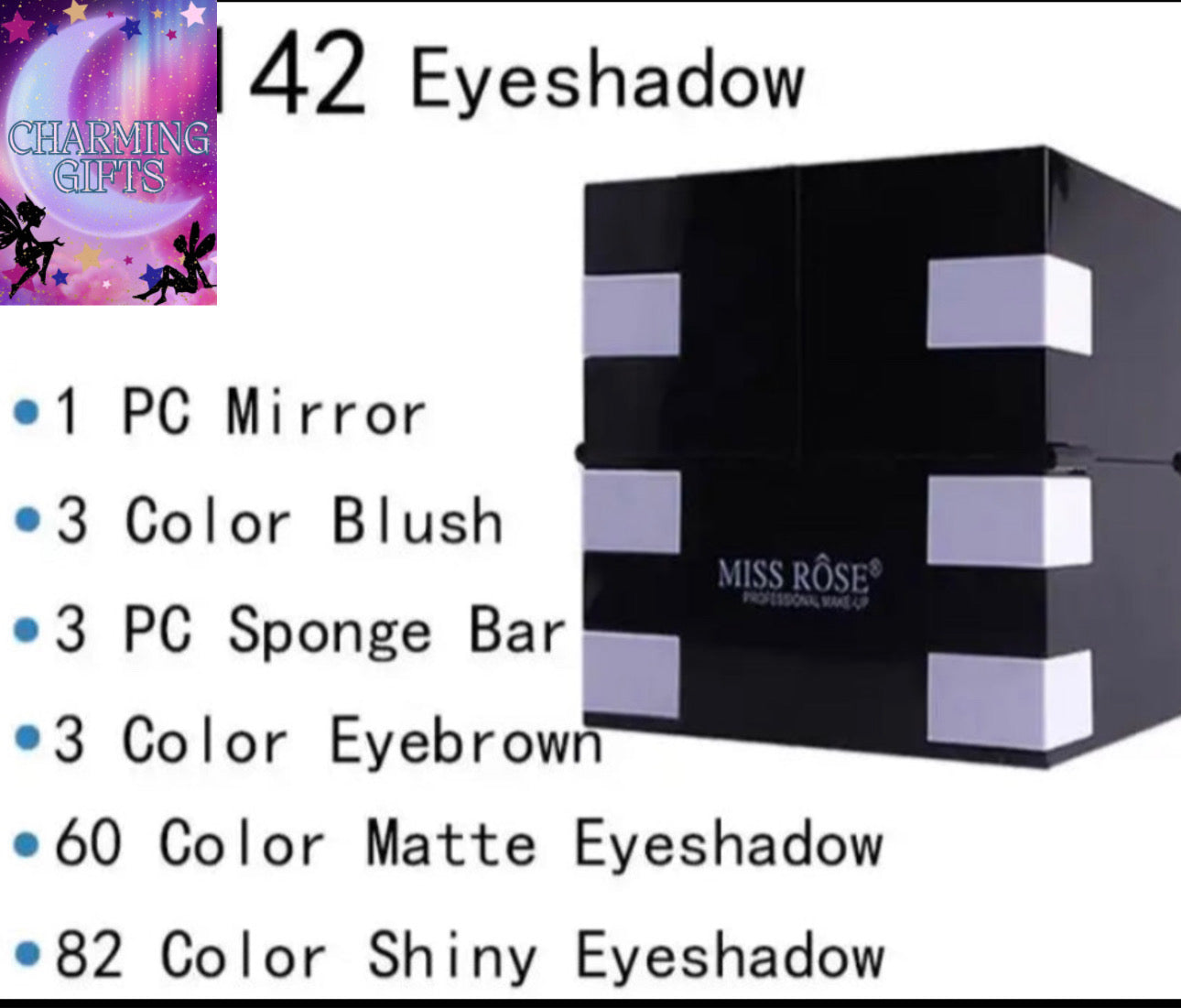 148 Color Long Lasting Waterproof Shimmer Makeup Kit Glitter Matte Eyeshadow Eyebrow Blush Palette Travel Cosmetics Set