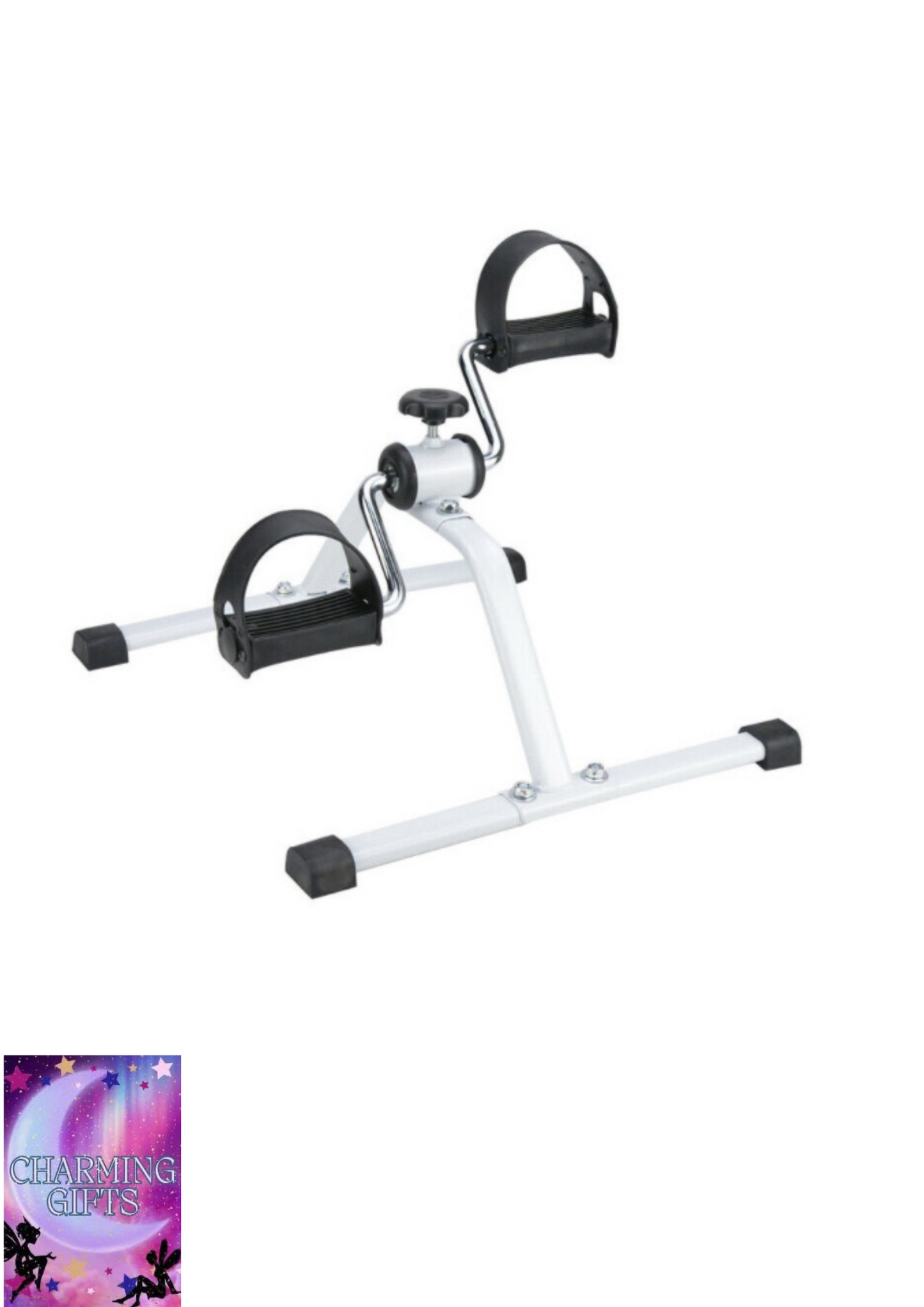 Mini exercise bike adjustable resistance armchair pedal leg workout