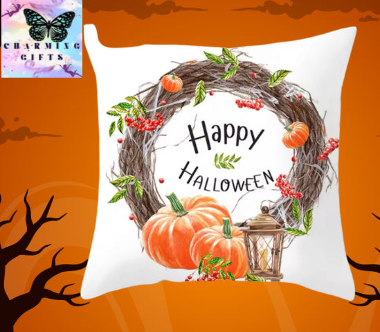 Halloween Decoration For Home Cartoon Pumpkin Bat Ghost Pillowcase Horror Halloween Party Supplies Accessories Haloween Ornament