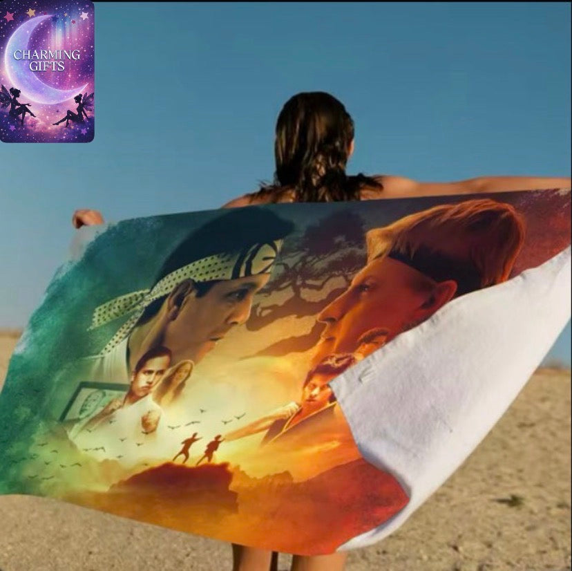 Cobra Kai Snake Beach Towel Colorful Bath Towels Microfiber Quick Dry Custom Sand Free Beach Yoga Spa Gym Pool 30x60cm