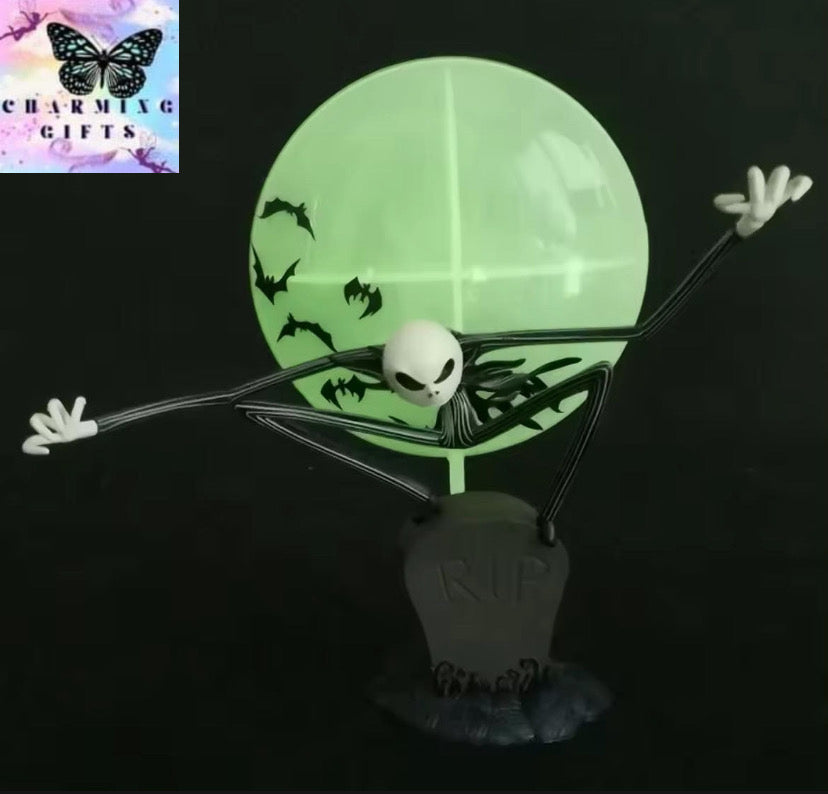 Luminous Jack Skellington Nightmare before Christmas PVC Figure Collection Model Toy Xmas Gift