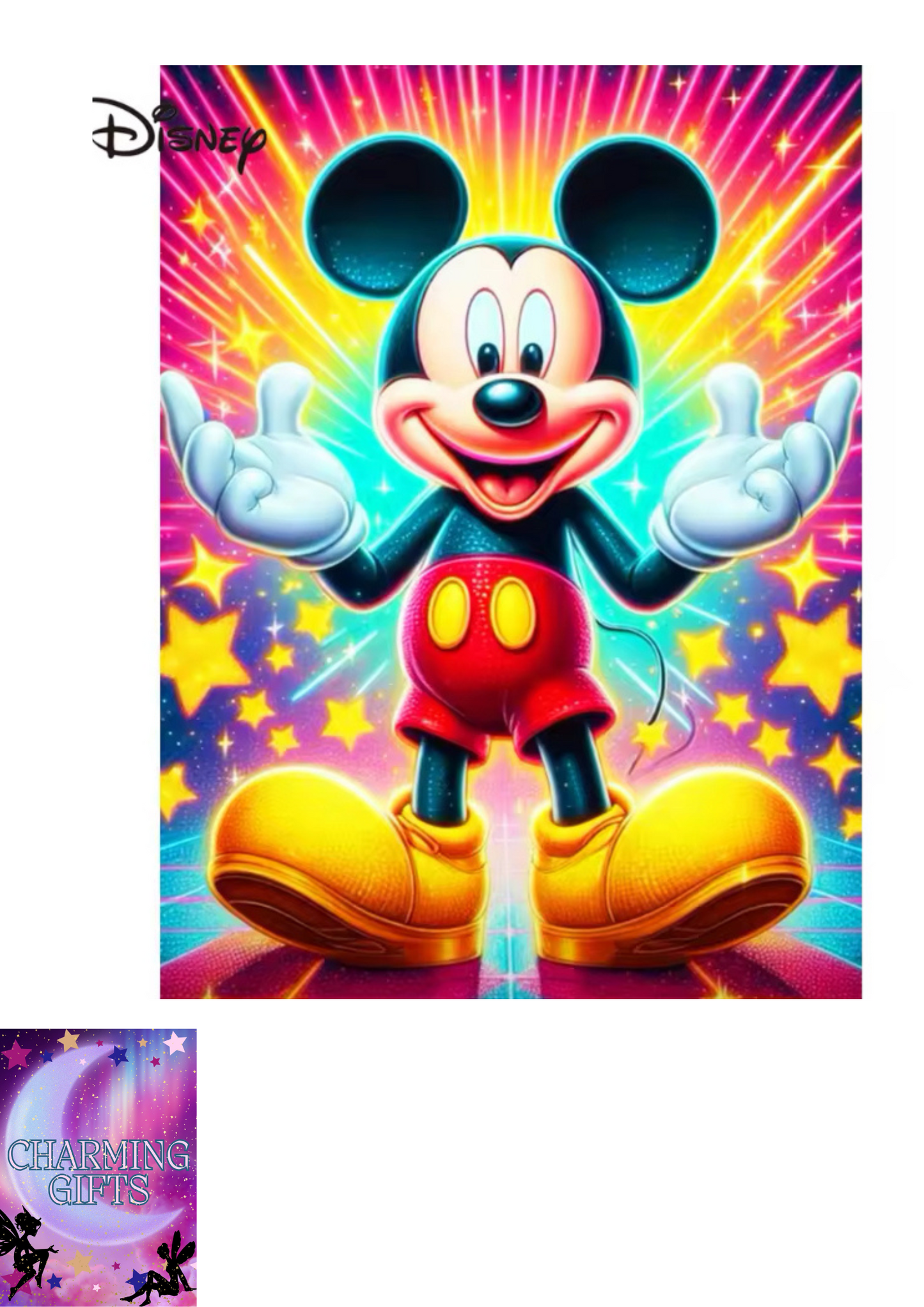 Disney Mickey Mouse Diamond Painting Cartoon Craft Kit Mosaic Cross Stitch Embroidery Picture of Rhinestones Kids Room Decor