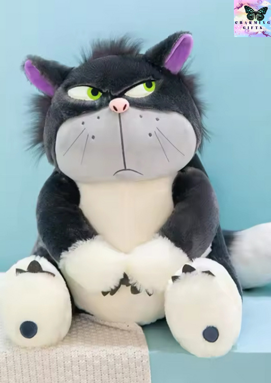 Disney Lucifer The Cat Cute Doll Plush Toy Throw Pillow Cat Doll Birthday Gift Valentine's Day Plush Children's Toy 45CM